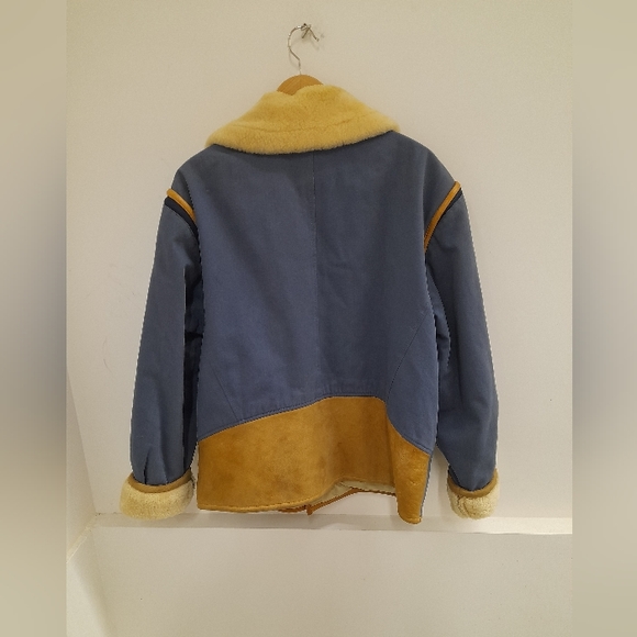 Vintage rare shearling Sheepskin sheepskin winter coat - Picture 2 of 12